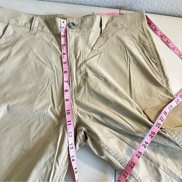 Eddie Bauer Travex Cargo Shorts Travel Men's Size 34 Khaki Cotton Hiking NWOT - Picture 6 of 7